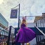 Beautiful Purple Prom style dress Image 3