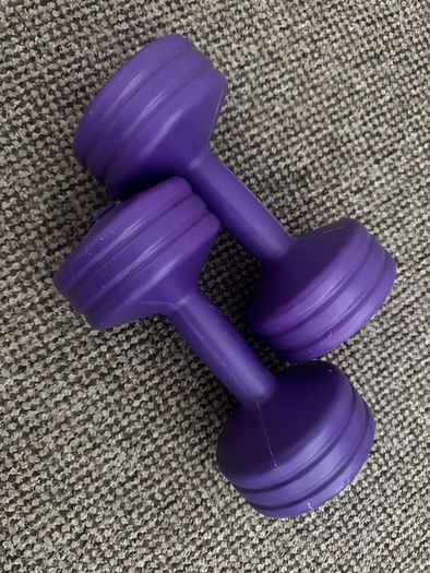 Pair of 3 kg dumbbells