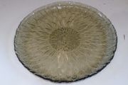 Arcoroc Smoked Glass Sunflower Plate