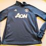 2016 Manchester United Adidas Training Long Sleeve Jersey Size Size Age 11/12 Years Image 2