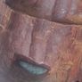 Vintage African Hardwood Handmade Tribal Mask Image 5