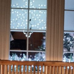 Christmas window Icycle lights