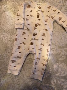baby rabbit bear sleeping suit 3-6