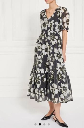 BNWT - Gallery V-Neck Floral Midi Dress UK10