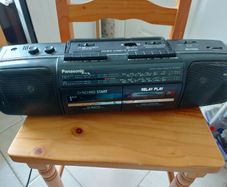 Panasonic Stereo Radio Cassette Recorder, Model RX-FT500, Dual Tape Deck and Radio, Vintage, in very good condition