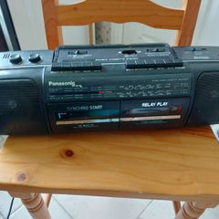Panasonic Stereo Radio Cassette Recorder, Model RX-FT500, Dual Tape Deck and Radio, Vintage, in very good condition