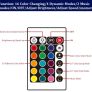 Interior Car LED Light Strip Music Sound-activated and Remote Control 4 in1 Waterproof Light Bar RGB Car Atmosphere Lights Image 6