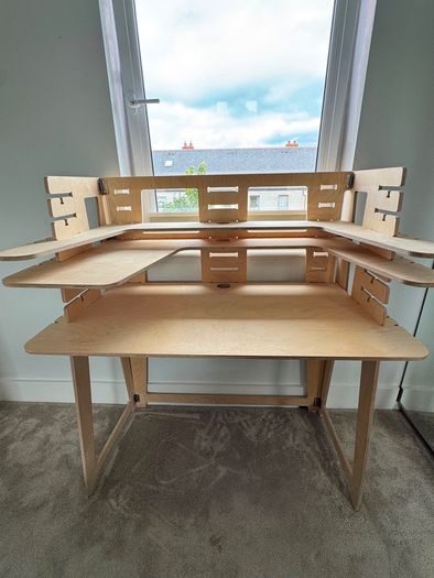 Wood Adjustable Desk Sit/Stand Flying Elephant (Irish brand)