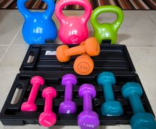 Dumbbells and Kettlebell weight set for home exercise