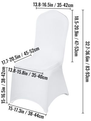 50 Pcs Wedding Chair Covers Stretch Spandex Covers for Restaurant Hotel Banquet Chair Covers Universal Dining Party