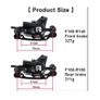 ROADNADO Universal 4 Piston Hydraulic Brakes Set for Mountain Bike, Front 800mm Rear 1400mm MTB Brake Kit Image 3