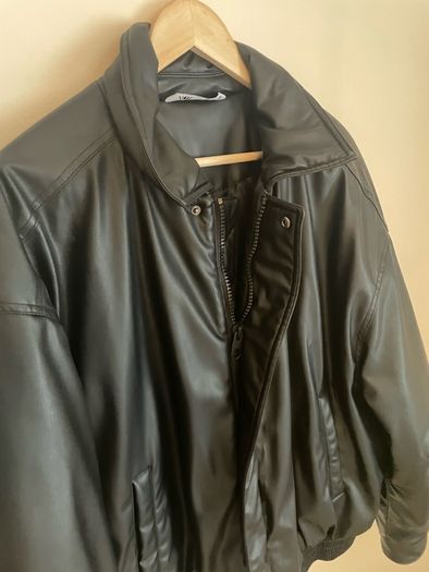 Zara Men Faux Leather Jacket