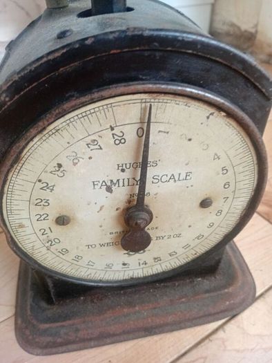 antique hughes family scale