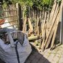 two large bags of hedge clippings and tree branches Free Image 2