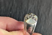 silver old vintage ring