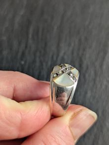 silver old vintage ring