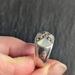 silver old vintage ring