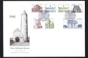 1983 Ireland Architecture Definitive Stamp (Third) Series (4p, 6p, 7p, 30p, 20p, 23p, 39p &amp; 50p) Department of Post &amp; Telegraphs First Day Cover (FDC)