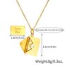 The Keepsake Envelope Necklace  Wear Your Message Custom Engrave By R'Laith Image 3