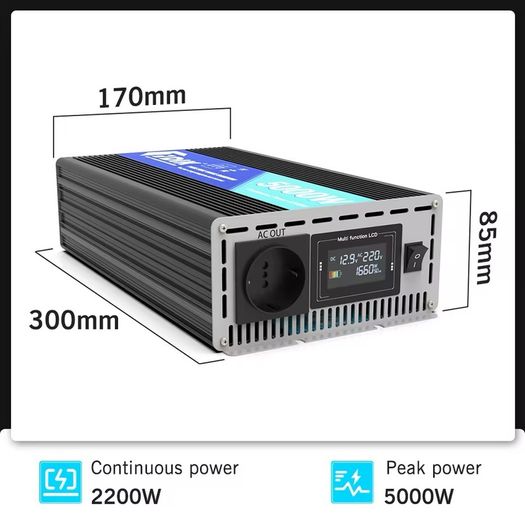 FDIK Inverter 12V 220V Pure Sine Wave Inverter Max 5000W