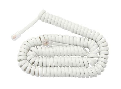 New 7m Long RJ11 Retractable 4-CORE ADSL Phone Telephone Extension Cable #982