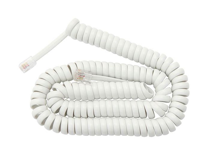 New 7m Long RJ11 Retractable 4-CORE ADSL Phone Telephone Extension Cable #982