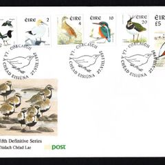 1997 Ireland Eight Definitive Series Birds Stamps An Post First Day Cover (FDC) with Corcaigh (Cork) pictorial cancel
