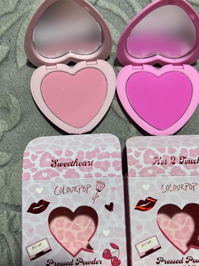 Colour pop heart pressed blushers and highlighters BNIB