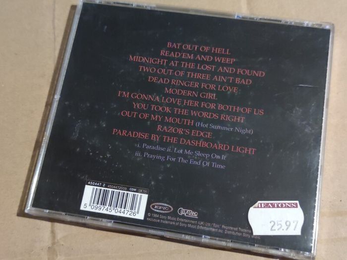 Meat Loaf - Hits Out of Hell Cd