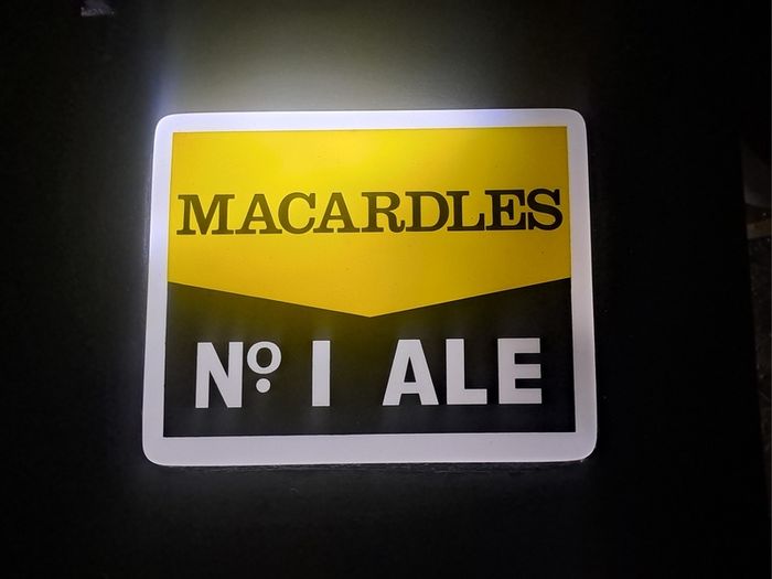 Vintage Macardles Ale Light Box