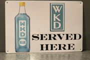 WKD Blue Tin Metal sign