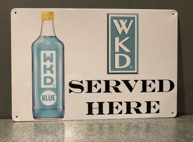 WKD Blue Tin Metal sign