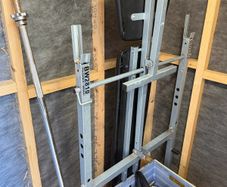 Gym bench & Barbell + weights