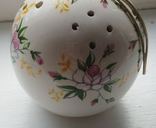 Ceramic pomander.