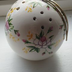Ceramic pomander.