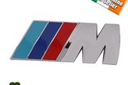 Bmw M-Sport Rear M Badge/Emblem (Chrome)