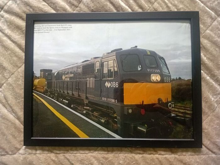 Framed Irish Railway poster