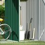 Garden Firewood Shed Green 245x98x159 cm Galvanised Steel Image 3