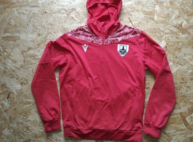 Longford Town Hoody Macron Jumper Pullover Sweatshirt Sweater Sweat Shirt Medium Soccer Football  League of Ireland Red