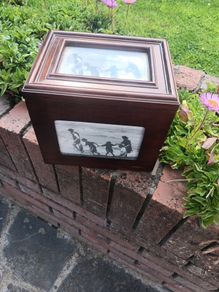 vintage wooden photo frame