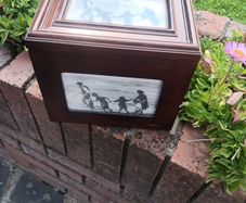 vintage wooden photo frame
