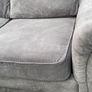 Verona Grey L shaped corner sofa + footstool Image 4
