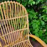 Mid-century bamboo rocking chair Image 3