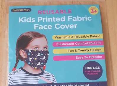 BNIP - A Reusable Childs Fabric Mask - #