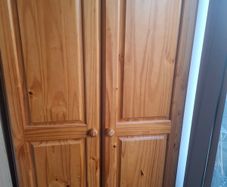 Wooden wardrobe