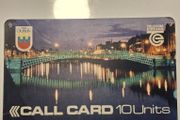 Irish Telecom Eireann Cardboard Advertising Callcard 1988 Dublin Millennium 10units 14" X 9" ,, 36cm X 23cm
