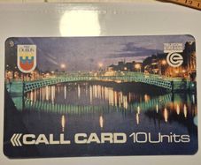 Irish Telecom Eireann Cardboard Advertising Callcard 1988 Dublin Millennium 10units 14" X 9" ,, 36cm X 23cm