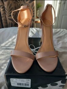 Nude barely there heels