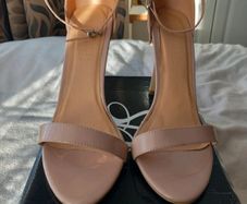 Nude barely there heels