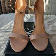 Nude barely there heels